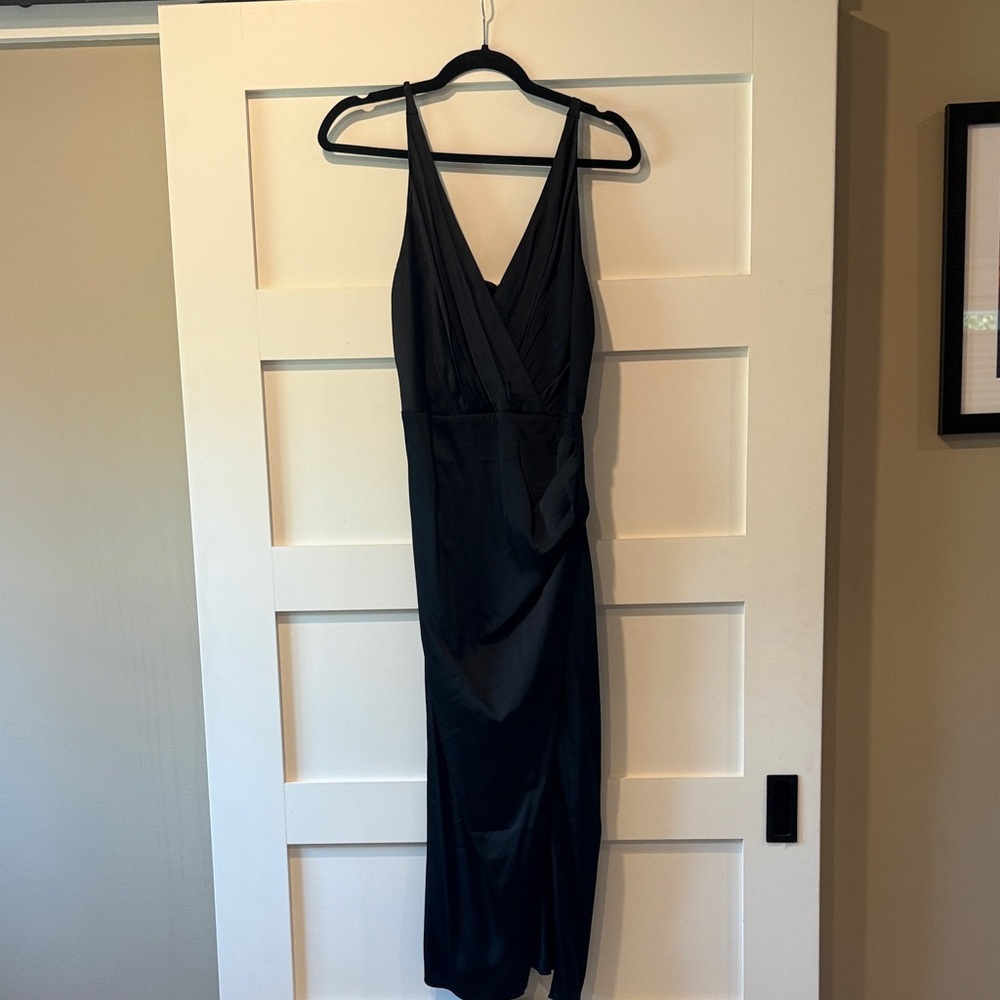 Abercrombie & Fitch Sleek Black Midi Dress